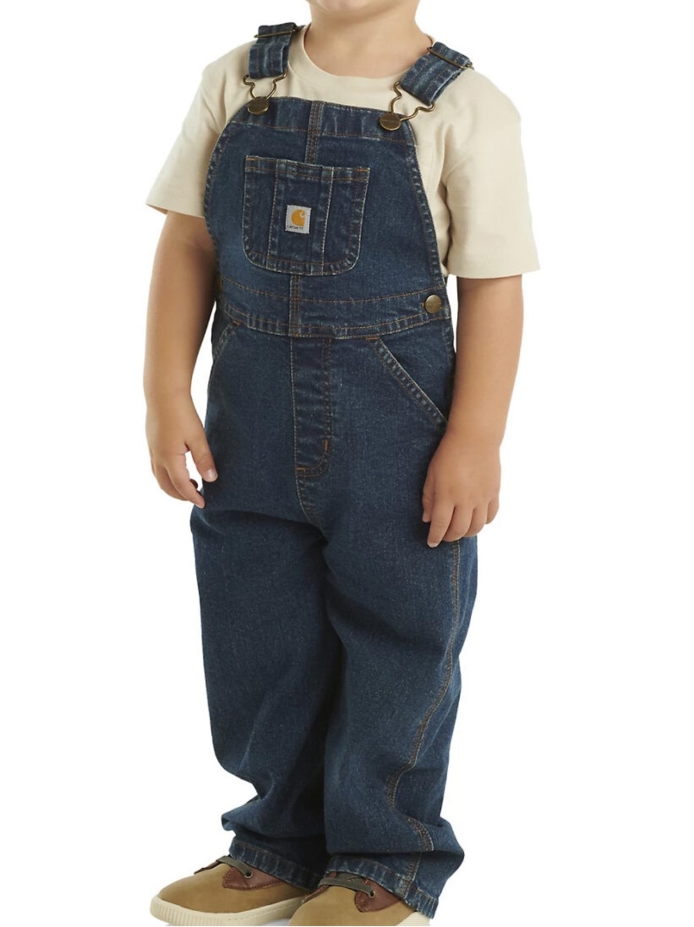 Carhartt Kids’ Washed Denim Bib Overalls Infant/Toddler